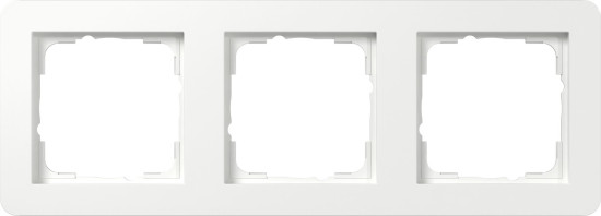 Gira 0213150 Abdeckrahmen 3-fach Gira E1 Reinweiß