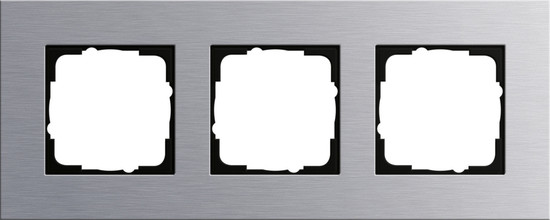 Gira 021317 Abdeckrahmen 3-fach Gira Esprit Aluminium