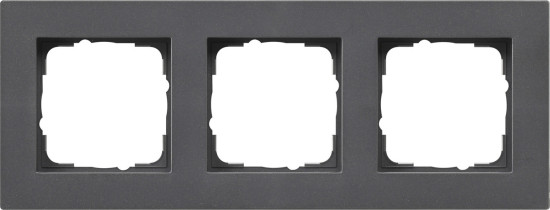 Gira 0213235 Abdeckrahmen 3-fach flach Gira E2 Anthrazit