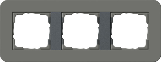 Gira 0213423 Abdeckrahmen 3-fach Gira E3 Dklgrau/Anthrazit
