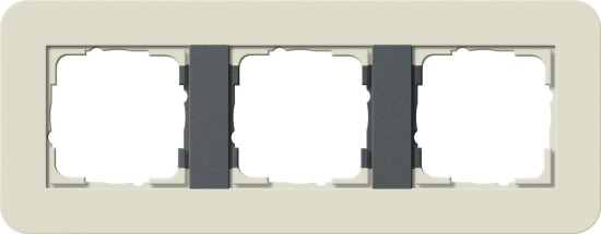 Gira 0213427 Abdeckrahmen 3-fach Gira E3 Sand/Anthrazit