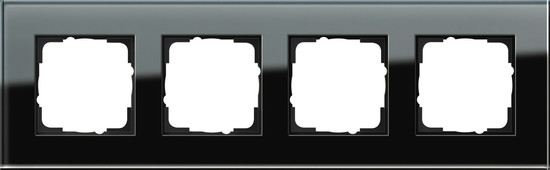 Gira 021405 Abdeckrahmen 4-fach Gira Esprit G Schwarz