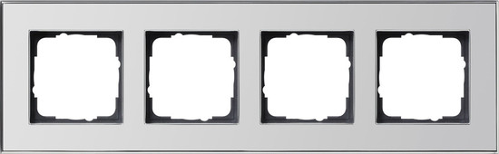 Gira 021410 Abdeckrahmen 4-fach Gira Esprit Chrom