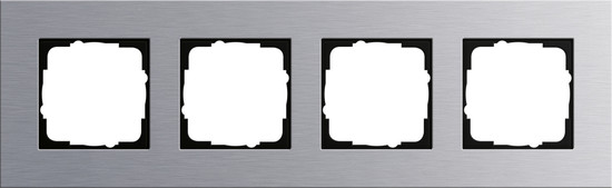 Gira 021417 Abdeckrahmen 4-fach Gira Esprit Aluminium