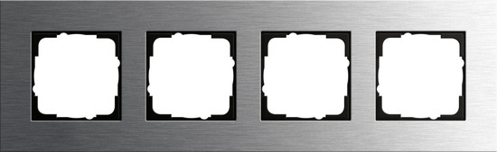 Gira 0214219 Abdeckrahmen 4-fach Gira Esprit Edelstahl