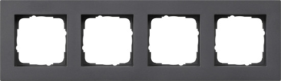 Gira 0214235 Abdeckrahmen 4-fach flach Gira E2 Anthrazit