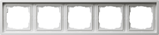 Gira 0215112 Abdeckrahmen 5-fach Flächenschalter Reinweiß