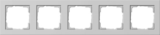 Gira 021537 Abdeckrahmen 5-fach Gira E2 Grau m