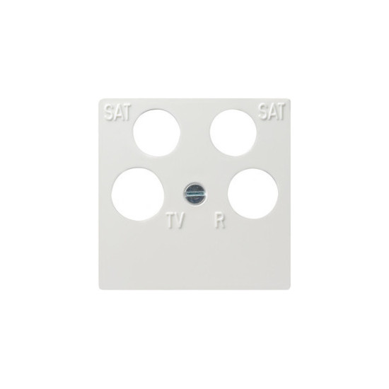 Gira 025903 Zentralplatte 4-fach Zubehör Reinweiß