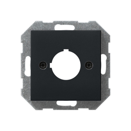 Gira 0272005 Abdeckung Tragring Geräte Ø 22,5 mm System 55 Schwarz m