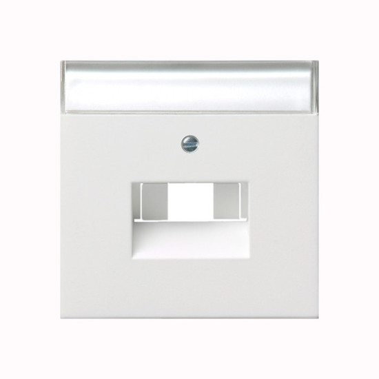 Gira 0284112 Abdeckung Beschriftungsfeld UAE/IAE + Netzwerk Flächenschalter Reinweiß