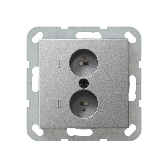 Gira 040226 Stereolautsprecher-Steckdose System 55 F Alu