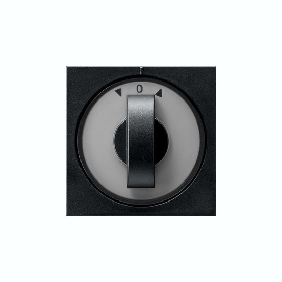Gira 0666005 Abdeckung Knebel Zeitschalter + Jalousie System 55 Schwarz m