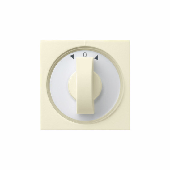 Gira 066601 Abdeckung Knebel Zeitschalter + Jalousie System 55 Cremeweiß
