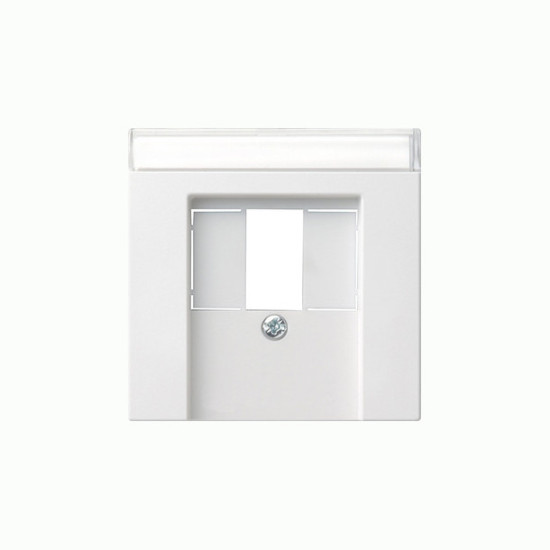 Gira 087627 Abdeckung Beschriftungsfeld TAE USB System 55 Reinweiß m
