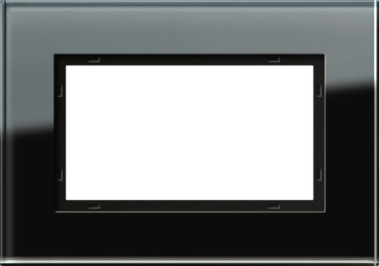 Gira 100105 Abdeckrahmen 1,5-fach Gira Esprit G Schwarz