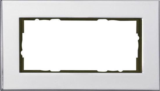 Gira 100210 Abdeckrahmen 2-fach ohne Mittelsteg Gira Esprit Chrom