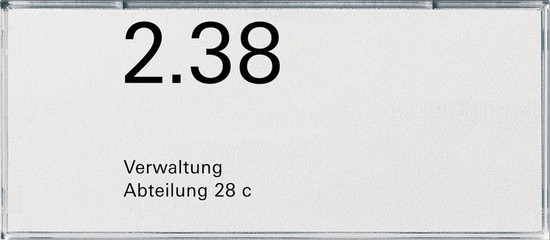 Gira 107200 Namens-/Türschild 2-fach Zubehör
