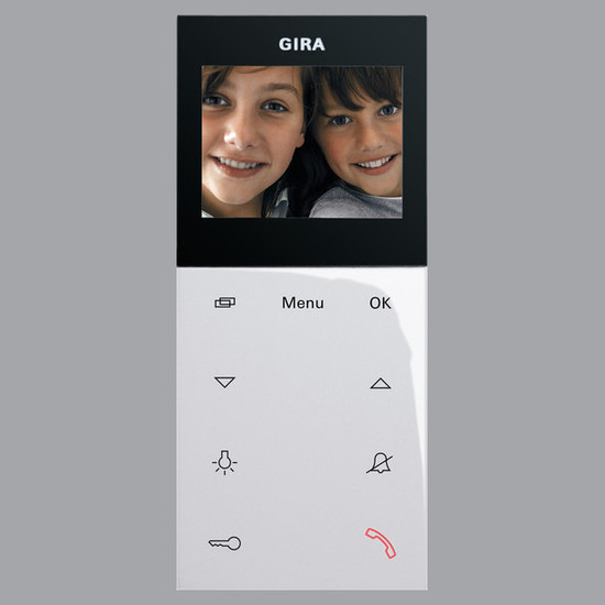 Gira 123903 Wohnungsstation Video AP Plus System 55 Reinweiß