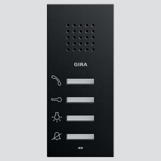 Gira 1250005 Wohnungsstation AP System 55 Schwarz m