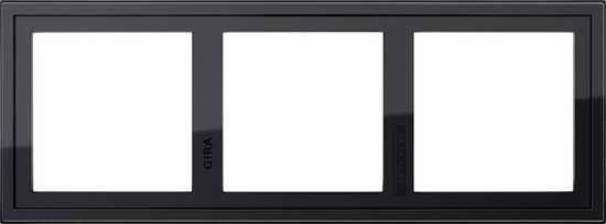Gira 131305 Montageadapter 3-fach Gira E2 Schwarz