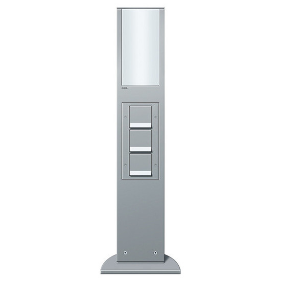 Gira 134226 E-Säule Licht + 3x SCHUKO SP 769 mm Gira Energiesäule F Alu