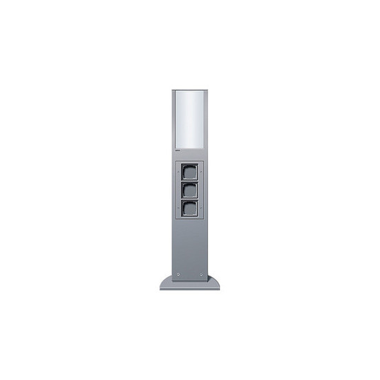 Gira 134926 E-Säule Licht + 3x Leereinheit 769 mm Gira Energiesäule F Alu
