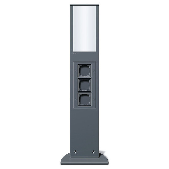 Gira 134928 E-Säule Licht + 3x Leereinheit 769 mm Gira Energiesäule Anthrazit