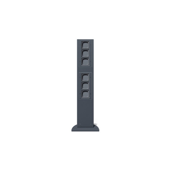 Gira 135128 E-Säule 6x Leereinheit 769 mm Gira Energiesäule Anthrazit