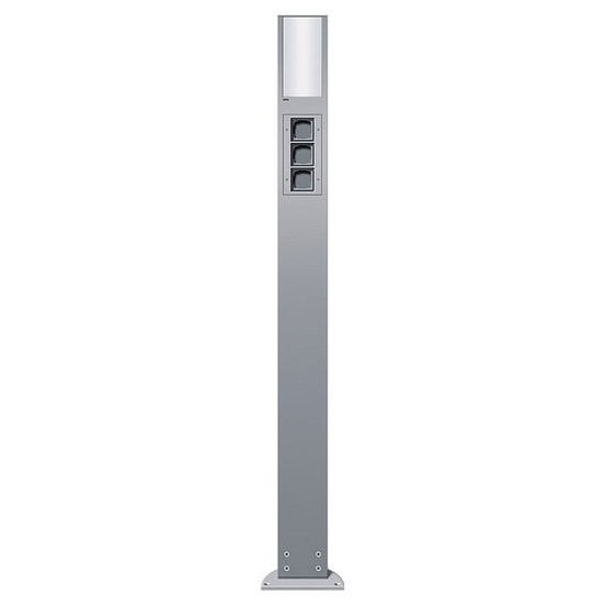Gira 135326 E-Säule Licht + 3x Leereinheit 1600 mm Gira Energiesäule F Alu