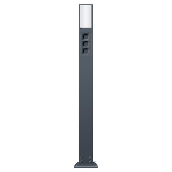 Gira 135328 E-Säule Licht + 3x Leereinheit 1600 mm Gira Energiesäule Anthrazit