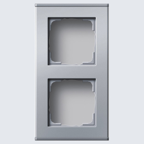 Gira 136226 Profil 2-fach senkrecht + waagerecht Profil 55 Aluminium
