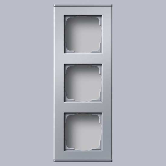 Gira 136326 Profil 3-fach senkrecht + waagerecht Profil 55 Aluminium