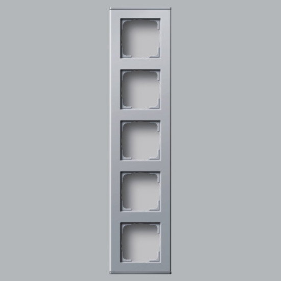 Gira 136426 Profil 5-fach senkrecht + waagerecht Profil 55 Aluminium