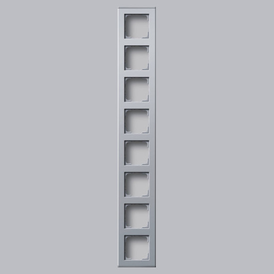 Gira 136626 Profil 8-fach senkrecht + waagerecht Profil 55 Aluminium