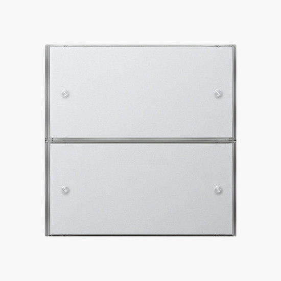 Gira 2022112 Tastsensensor 3 Basis 2-fach KNX Flächenschalter Reinweiß