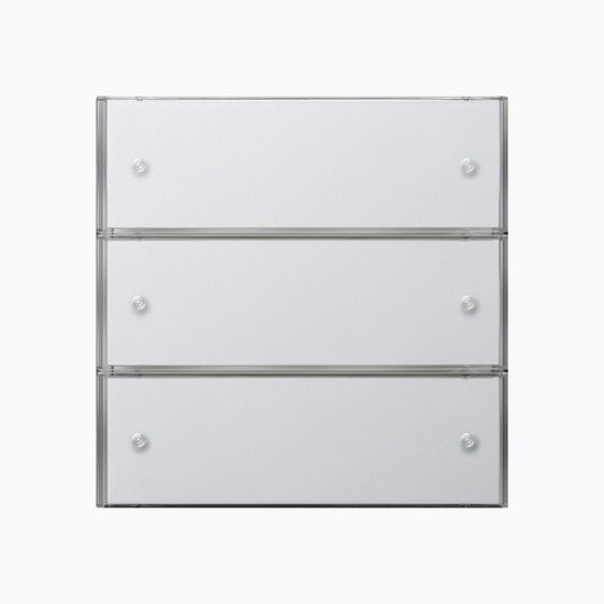 Gira 2023112 Tastsensensor 3 Basis 3-fach KNX Flächenschalter Reinweiß