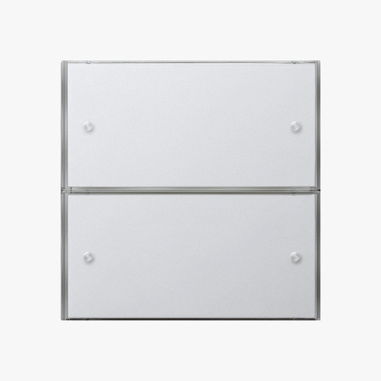 Gira 2032112 Tastsensensor 3 Komfort 2-fach KNX Flächenschalter Reinweiß