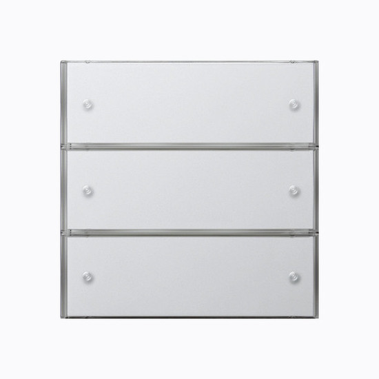 Gira 2033112 Tastsensensor 3 Komfort 3-fach KNX Flächenschalter Reinweiß