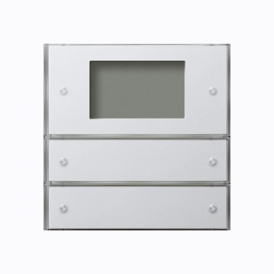 Gira 2042112 Tastsensensor 3 Plus 2-fach KNX Flächenschalter Reinweiß