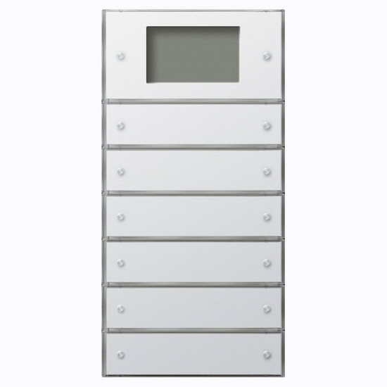 Gira 2046112 Tastsensensor 3 Plus 6-fach (2+4) KNX Flächenschalter Reinweiß