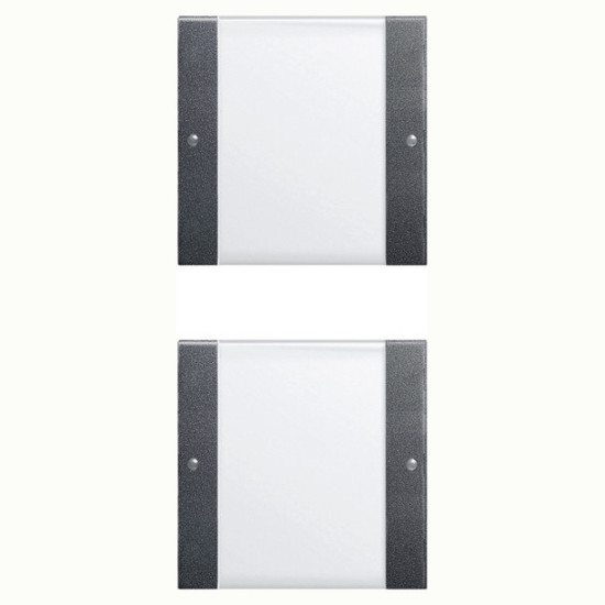 Gira 213228 Wippenset 2-fach (1+1) Beschriftungsfeld System 55 Klar/Anthrazit