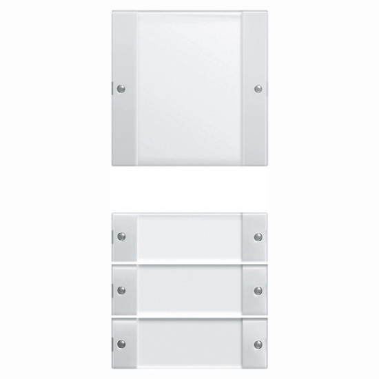 Gira 213403 Wippenset 4-fach (1+3) Beschriftungsfeld System 55 Klar/Reinweiß