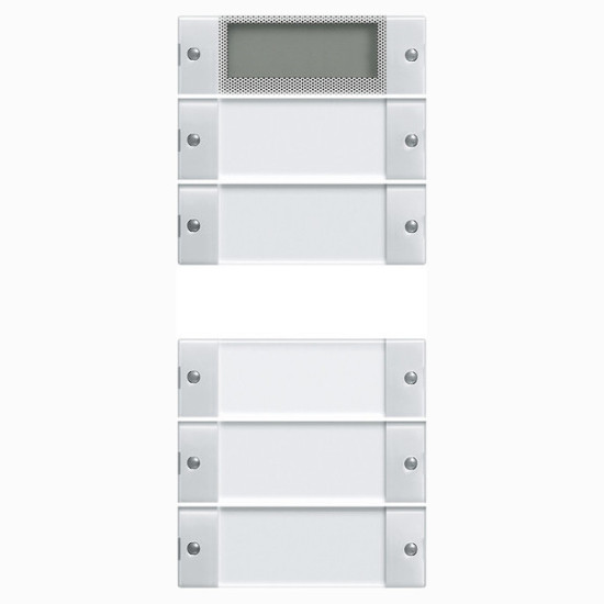 Gira 214503 Wippenset 5-fach Plus (2+3) Beschriftungsfeld System 55 Klar/Reinweiß