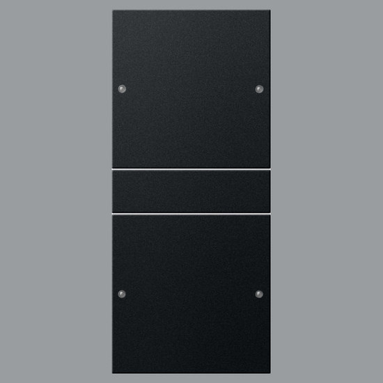 Gira 2182005 Wippenset 2-fach (1+1) System 55 Schwarz m(lack.)