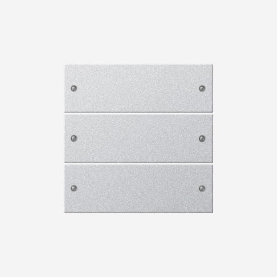 Gira 218326 Wippenset 3-fach System 55 F Alu(lack.)