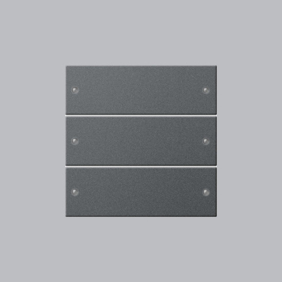 Gira 218328 Wippenset 3-fach System 55 Anthrazit(lack.)