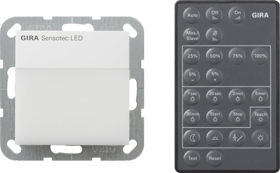 Gira 236803 Sensotec LED + Fernbedienung System 55 Reinweiß