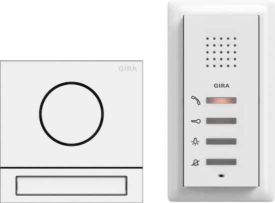 Gira 2406902 Einfamilienhaus-Paket Audio System 106 Verkehrsweiß(lack.)