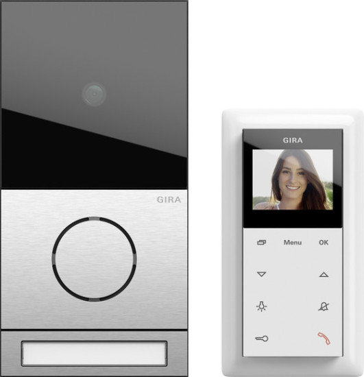 Gira 2416000 Einfamilienhaus-Paket Video System 106 Edelstahl